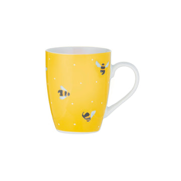 380ml Porcelain Yellow Sweet Bee Microwave Safe Mug Server