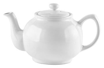 White Porcelain Green Tea Coffee 6 Cup Teapot