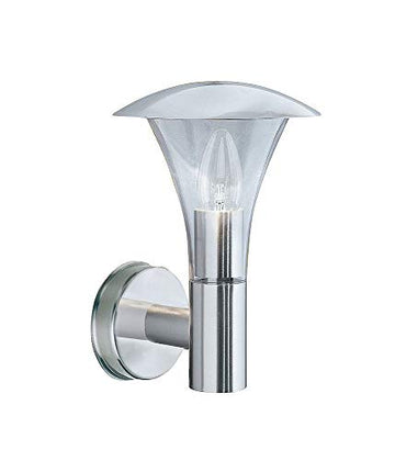 Contemporary Stainless Steel Outdoor Wall Light