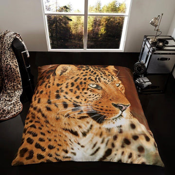 3D Leopard Animal Print Mink Throw, 150x200cm