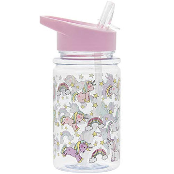 Unicorn Children Water Milk Drinking Folding Straw Bottle
