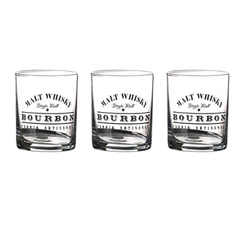 Pack of 3 280ml Whisky Pub High Ball Drinks Shot Glasses