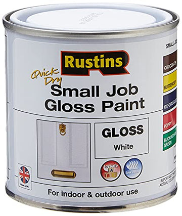 250ml Rustins Quick Dry White Gloss Paint