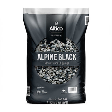 Alpine Grey White Black Stone Chippings 12-25mm