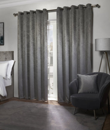 Charcoal Grey Thermal Blackout Curtains 66x72