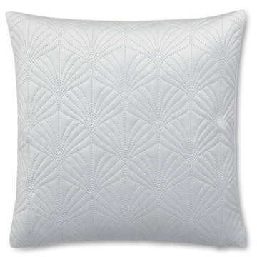 Catherine Lansfield Velvet Scallop Shells Cushion Cover - Silver Grey