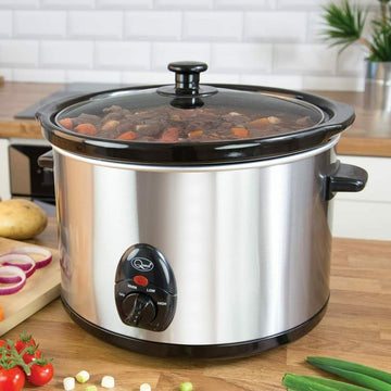 Quest 5 Litre 320W Stainless Steel Slow Cooker