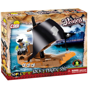 Cobi 140 pc Kids Pirates Jack's Pirate Ship Blocks