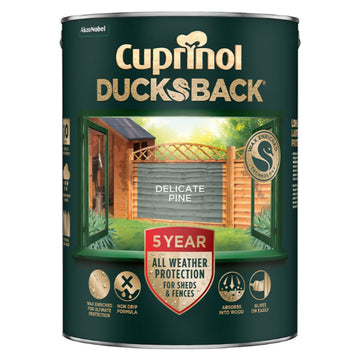 Cuprinol Ducksback 5L Delicate Pine Matt Shed & Fence Paint