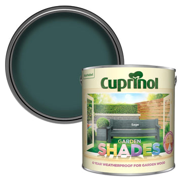 Cuprinol 2.5L Sage Garden Shades Water Based Paint