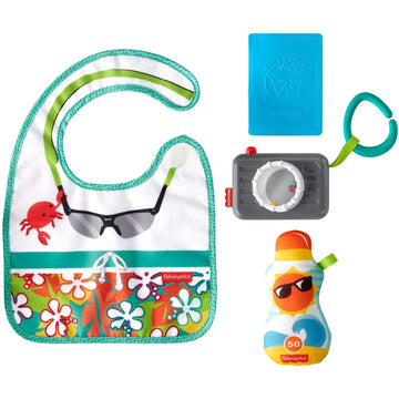 Baby Kids Bib Camera Travel Kit Teething Tourist Gift Set