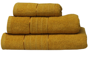 Ochre Mustard Yellow Luxury Designer Egyptian Bath Sheet