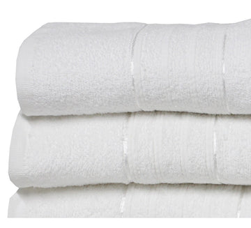 White Luxury Designer 100% Cotton Egyptian Hand Towel