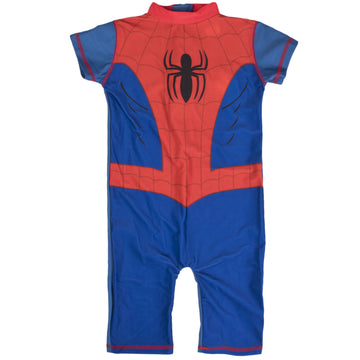 Spiderman Character Boys Uv Protection Swim Wear