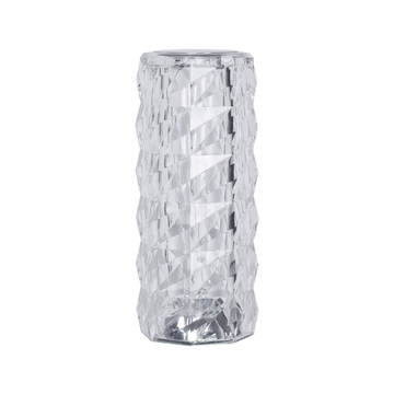 Wireless White Rose Ice Diamond Crystal 3D Lamp