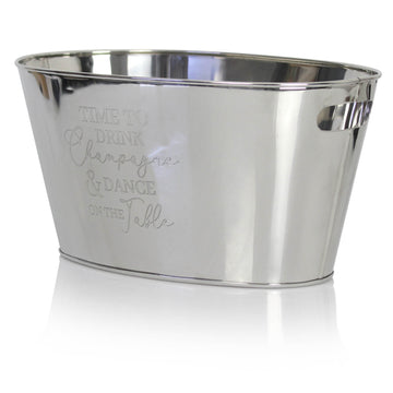 Time to Drink Stainless Steel Wine Cooler Bucket