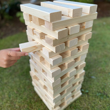 60Pc Giant Wooden Tumbling Tower