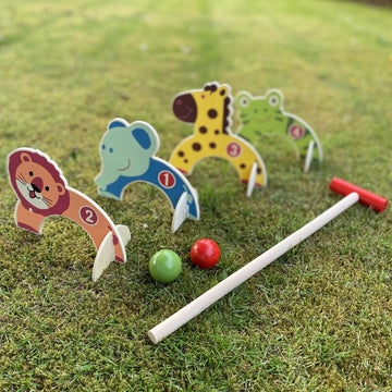 Animal Croquet Wooden Garden Game