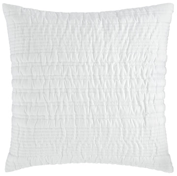 Catherine Lansfield Lennon Stripe Filled Cushion - White