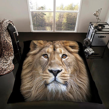 3D Lion Animal Print Mink Throw, 200x240cm