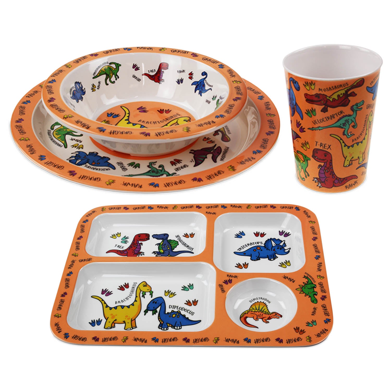 Dinosaur dinner set best sale