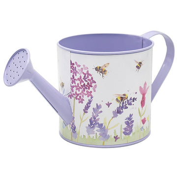 Lavender & Bees Metal Watering Can Planter