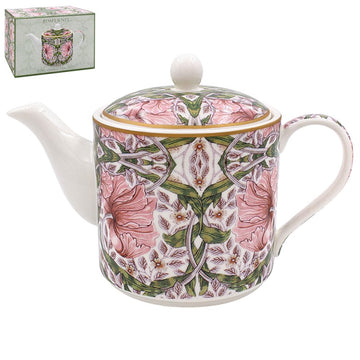 W Morris 650ml Pimpernel Floral Design Ceramic Tea Pot
