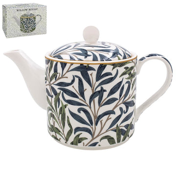 650ml Willow Bough Nature Leaf Foliage Design Ceramic Tea Pot