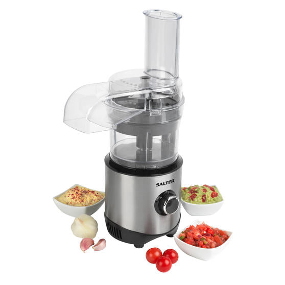 Salter 4-in-1 Food Processor and Blender, Electric Chopper, Slice, Grind &  Shred, 2 Speeds & Pulse, Includes Dishwasher Safe; BPA Free Food…