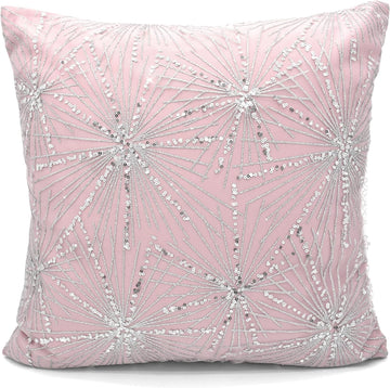 Luxury Sparkle Shimmer Sequin Cushion Cover - Marini Pink