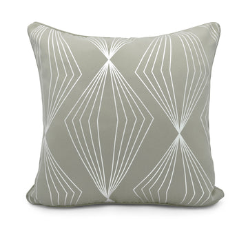 Soft Onyx Foil Print Decorative Sofa Scatter Cushion Cover - Grey