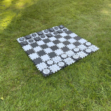 Giant Draughts and Chess 2 in 1 Foam Board Game