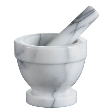12dia White Marble Mortar and Pestle