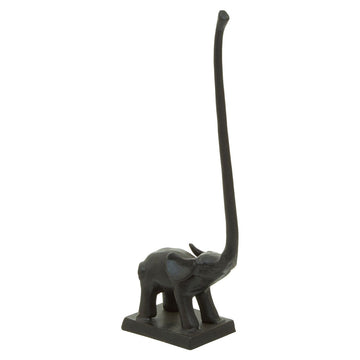 Fauna Black Elephant Toilet Roll Holder