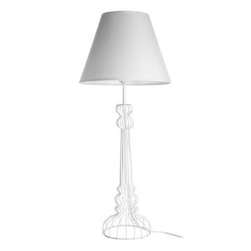 Chico White Metal Wire Table Lamp