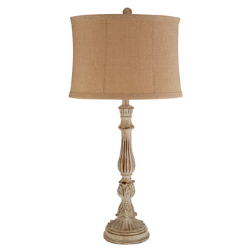 Netra Brown Rococo Style Table Lamp