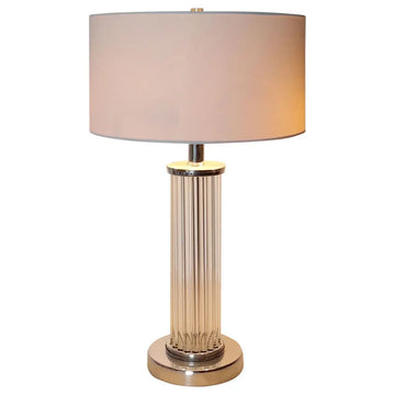 Hestin Glass Fluted Table Lamp