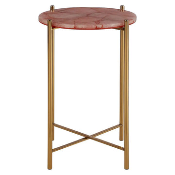 4Pcs Rita Pink Quartz Side Tables