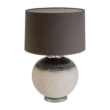 Uris Grey & White Ceramic Table Lamp
