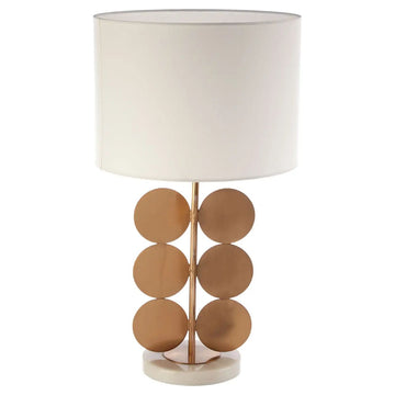 Roe Gold Iron Disks Table Lamp