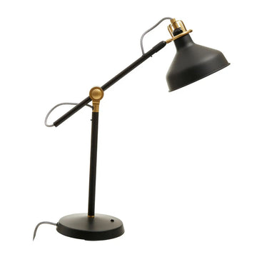 Lawton Black & Brass Desk Lamp