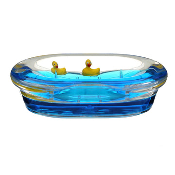 Acrylic Soap Dish With Floating Ducks