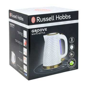Russell Hobbs 3000W 1.7L White Cordless Electric Kettle