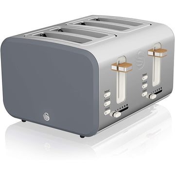 Swan 1500W Grey 4 Slice Nordic Toaster