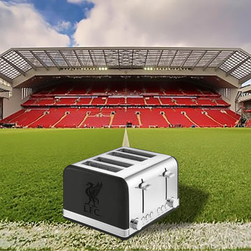 Swan Liverpool Football Club Black 4 Slice Retro Toaster