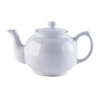 White Porcelain Green Tea Coffee 6 Cup Teapot