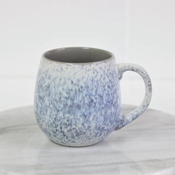 2-Piece 500ml Pale Grey Coffee Reactive Glazed Mug