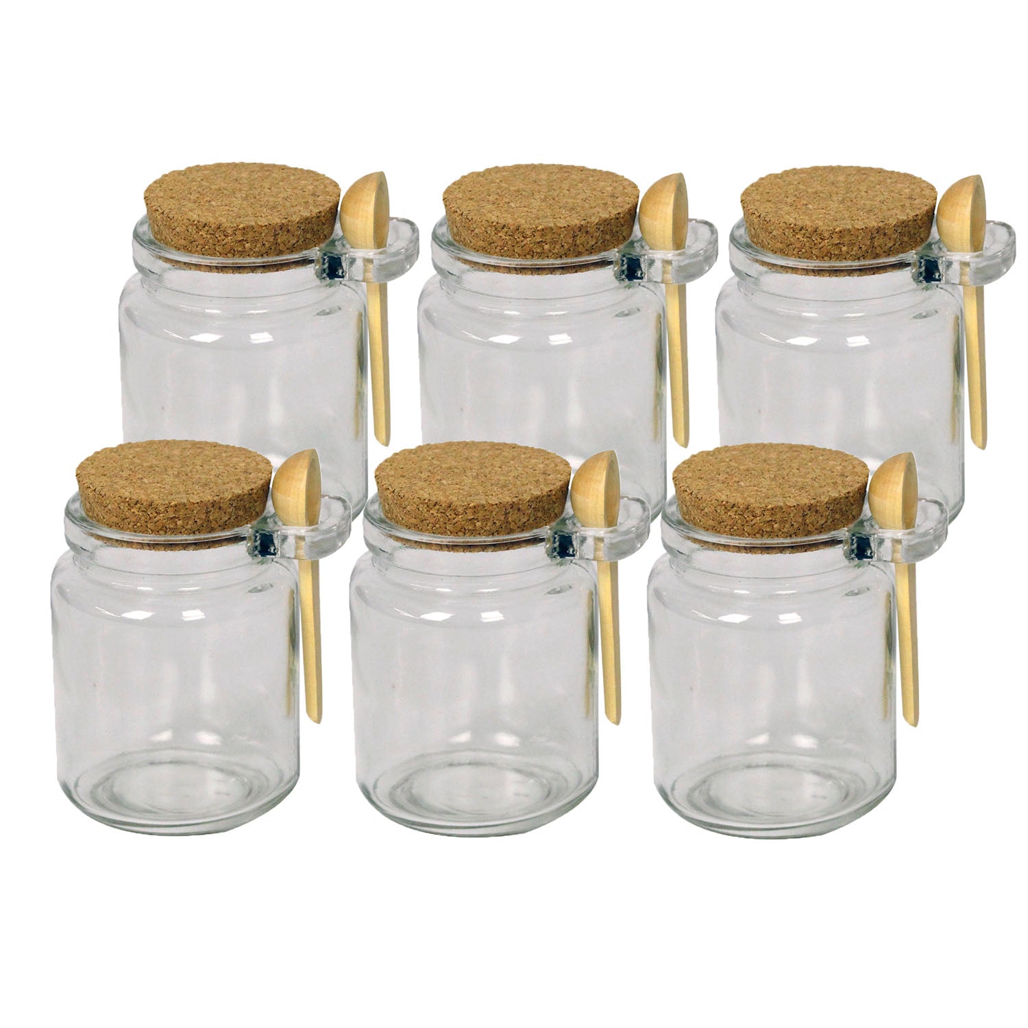 Cork Top Storage Jar with Spoon