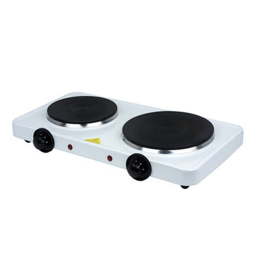 STATUS 2500W White Portable Double Hot Plate Cooker