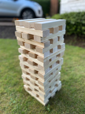 60Pc Giant Wooden Tumbling Tower